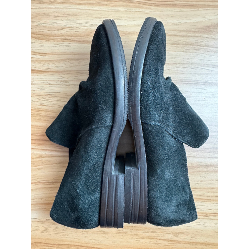 Women's Eileen Fisher Black Suede Ankle Boots Size 6 - Picture 3 of 6